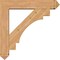 Ekena Millwork Merced Arts and Crafts Smooth Bracket w/ Offset Brace, Western Red Cedar, 7 1/2"W x 38"D x 38"H BKT0806X38X38MRC03SWR - alternate 4